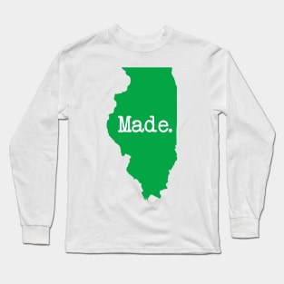 Illinois Made IL Green Long Sleeve T-Shirt